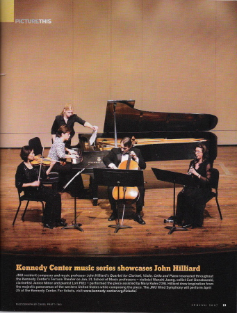 Page from mag. Hilliard Kennedy Cntr. concert