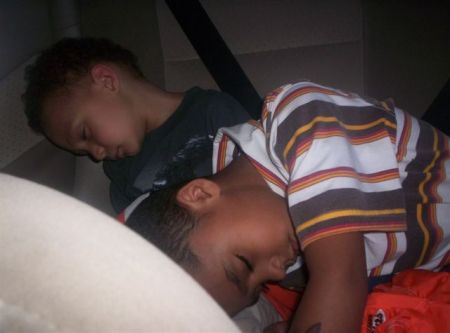 Steven & Josiah wiped out After Moody Gardens