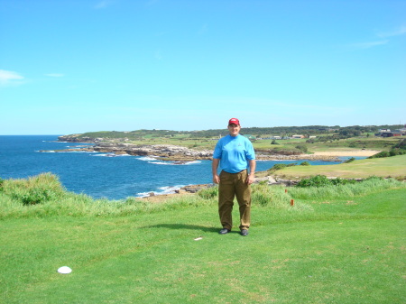 Golfing at The Rocks in Sydney in March 2010