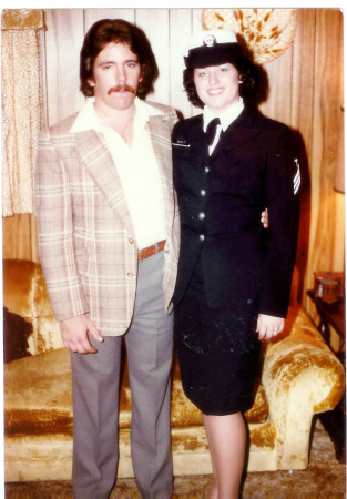 My husband Glenn & Me in '81