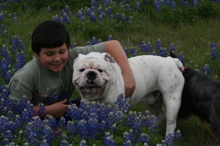 A dog & his boy!