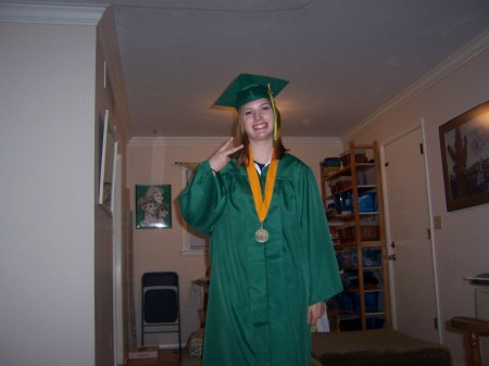 Elise Ann Young on her graduation day
