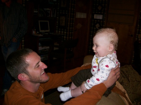 Hayden with his Uncle Troy