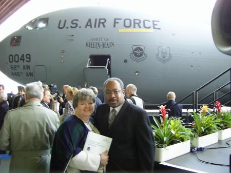 C-17 aircraft named the Spirit of Rhein-Main