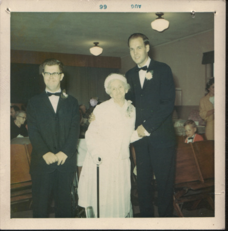 Brother David, Grandma Lenz, Me--1966
