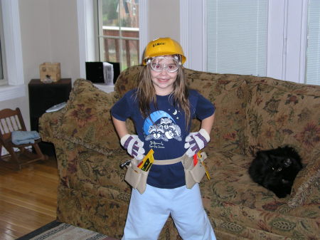 Oldest daughter as Bob the Builder