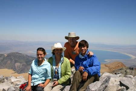 The family on top of Mt. Dana (Yosemite)
