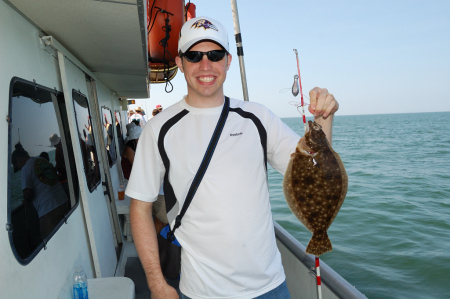 Doug holding a flonder