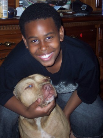 My son Kameron and my baby Billy