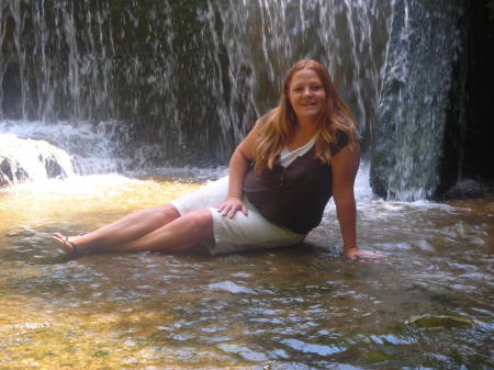 me in the waterfall