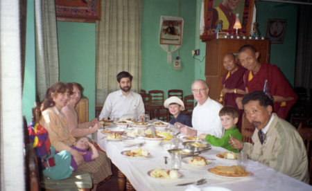 1993 - at Tibetan Monastery in Dharamsala