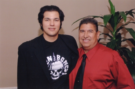 Son Danny and I in Las Vegas 2002