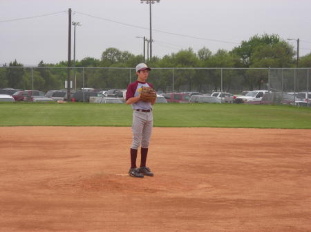 Ricky "THE ROCKET" on the mound.