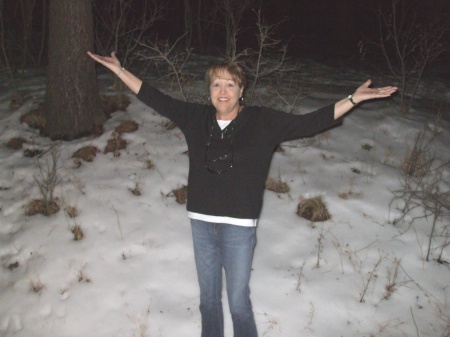 Maggie- in the snow in Arizona