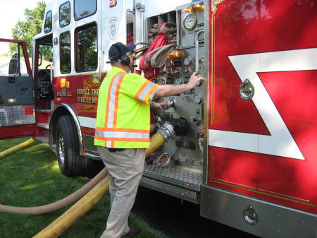 Harry as a Volunteer Fireman 2009