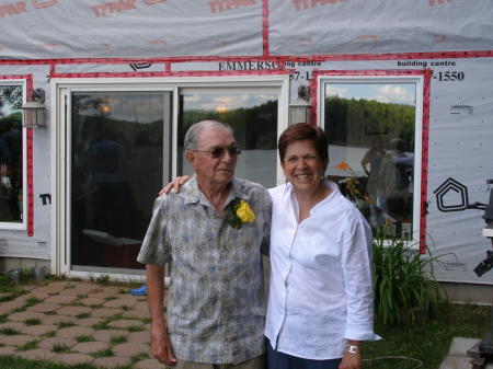 Dad and I at my nephew's wedding