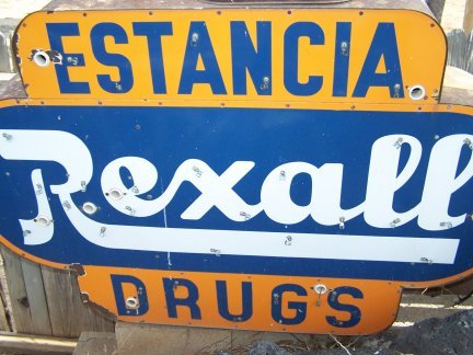 Estancia Rexall Drug Store Sign