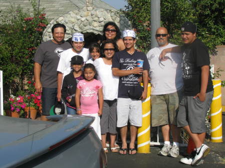 Our Family with the Sardisco's at El Tepeyac i
