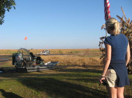 From the front of camp looking out