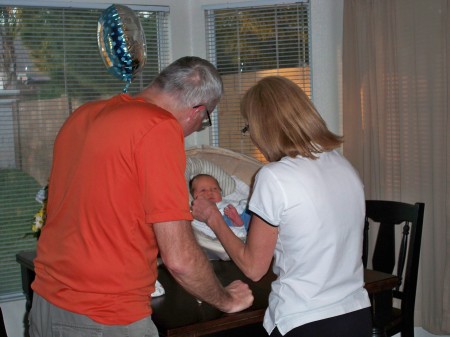 Bill and Lori with new grandson