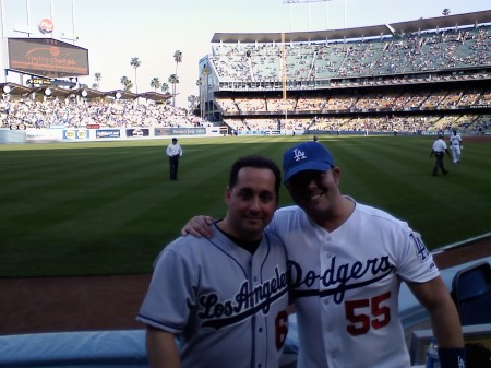 Dodger stadium w my brother