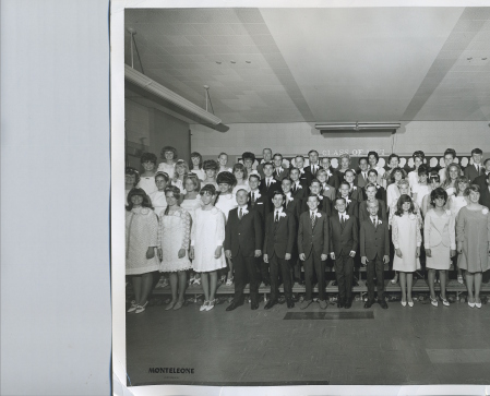 1967 Hillside 8th grade graduation class