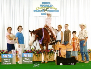 daughter Madison: World Show Saddle Winner