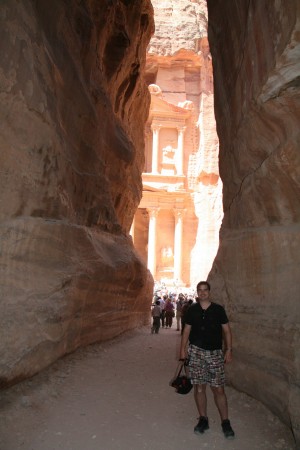 Petra, Jordan - In Siq leading to the Treasury