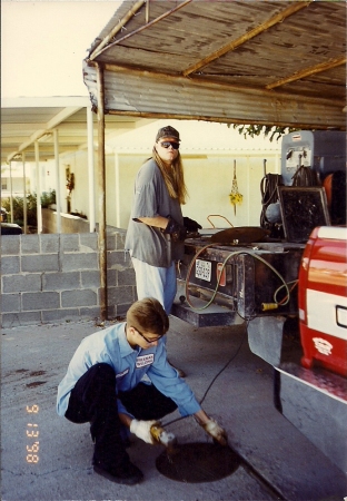 Me-n- Son Chris doing some welding