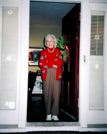 my mom, Doris Ladd. her last Christmas 2005