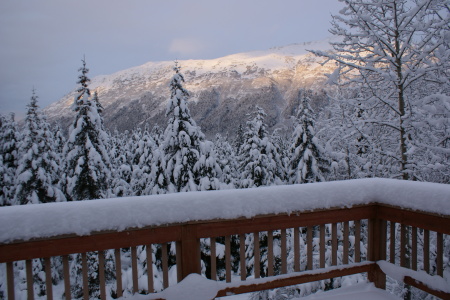 Girdwood off back porch