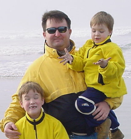 Me and my boys at the beach....
