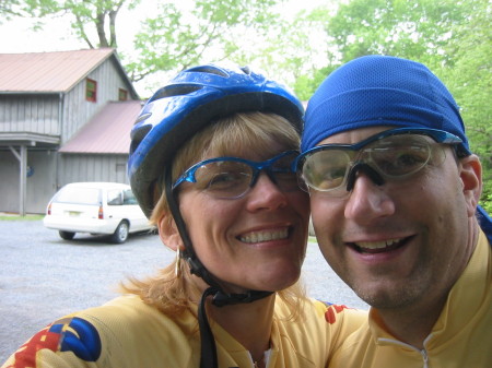 Me and B biking the NJ Rotary 100