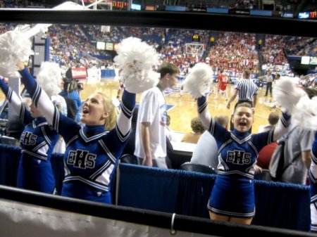 Alyssa at KY boys basketball quarterfinals