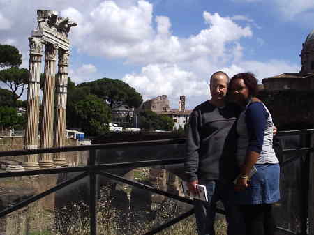 My wife and I in Rome