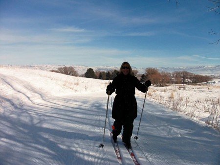 Mary Skiing