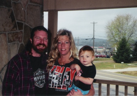 me, Scott, and Jullia on Dav's front porch