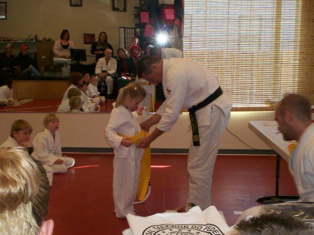 Angelica (Jelli Bean) gets her yellow belt 08