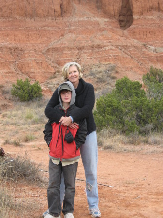 My son Parker, & myself   Palo Duro Canyon 09'