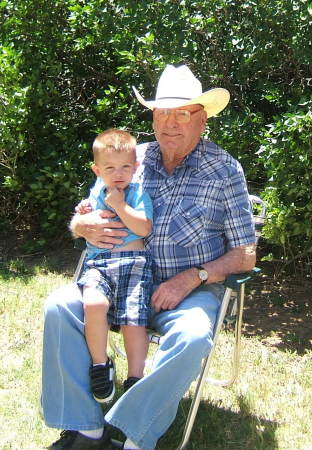 My Dad, Thomas Parson & Great, Great Grandson