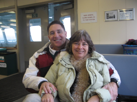 Carol and Pat on Ferry to Seattle