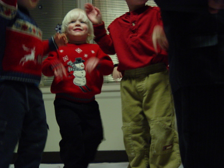 Landon at preschool christmas play