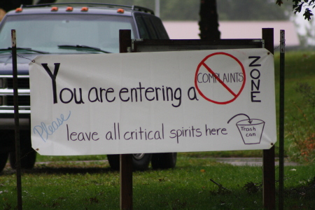 Critical Spirits Are Not Welcome!