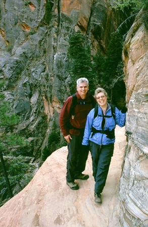 Mark and I at Zion National Park.