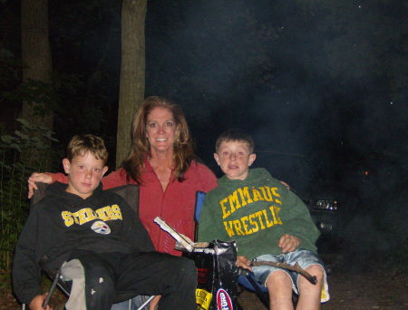 me and my nephews camping