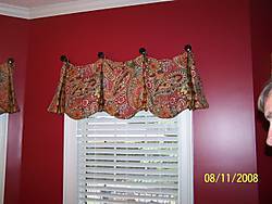 Customers kitchen valance