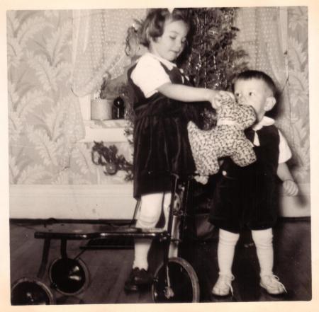 My sister Elvera and I, 1953?