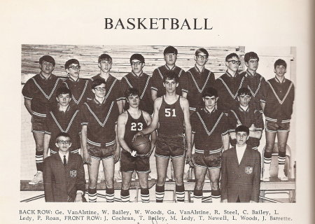 Varsity Basketball team 1970