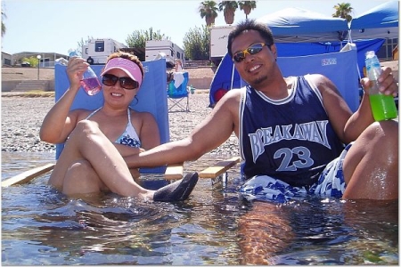 Me and the wifey at the River.......