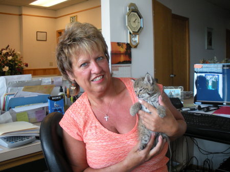 Me and the new baby bobcat at work.